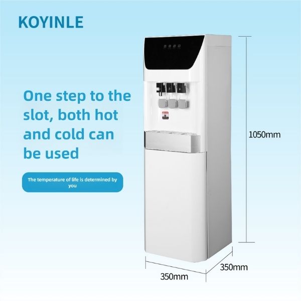Dimensions of the floor-standing water cooler with filter-KH07