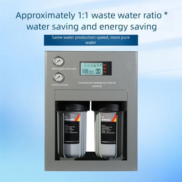 Water-saving performance of light commercial reverse osmosis system LE9