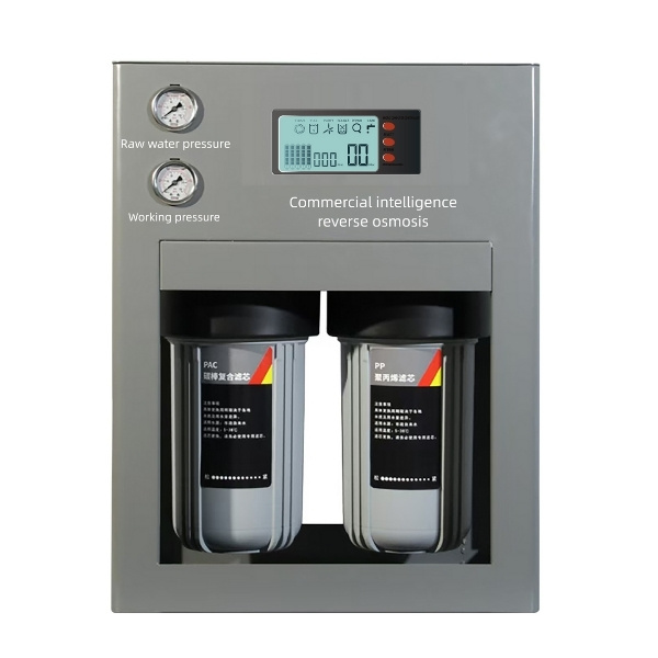 Front of light commercial reverse osmosis system LE9