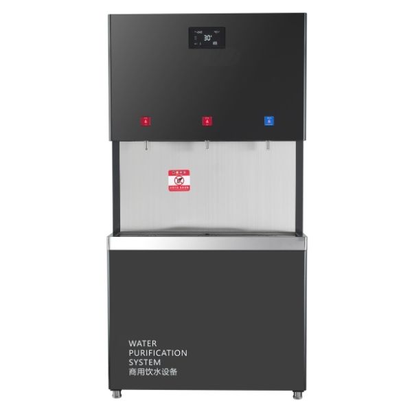 Commercial drinking water equipment with 3 faucets
